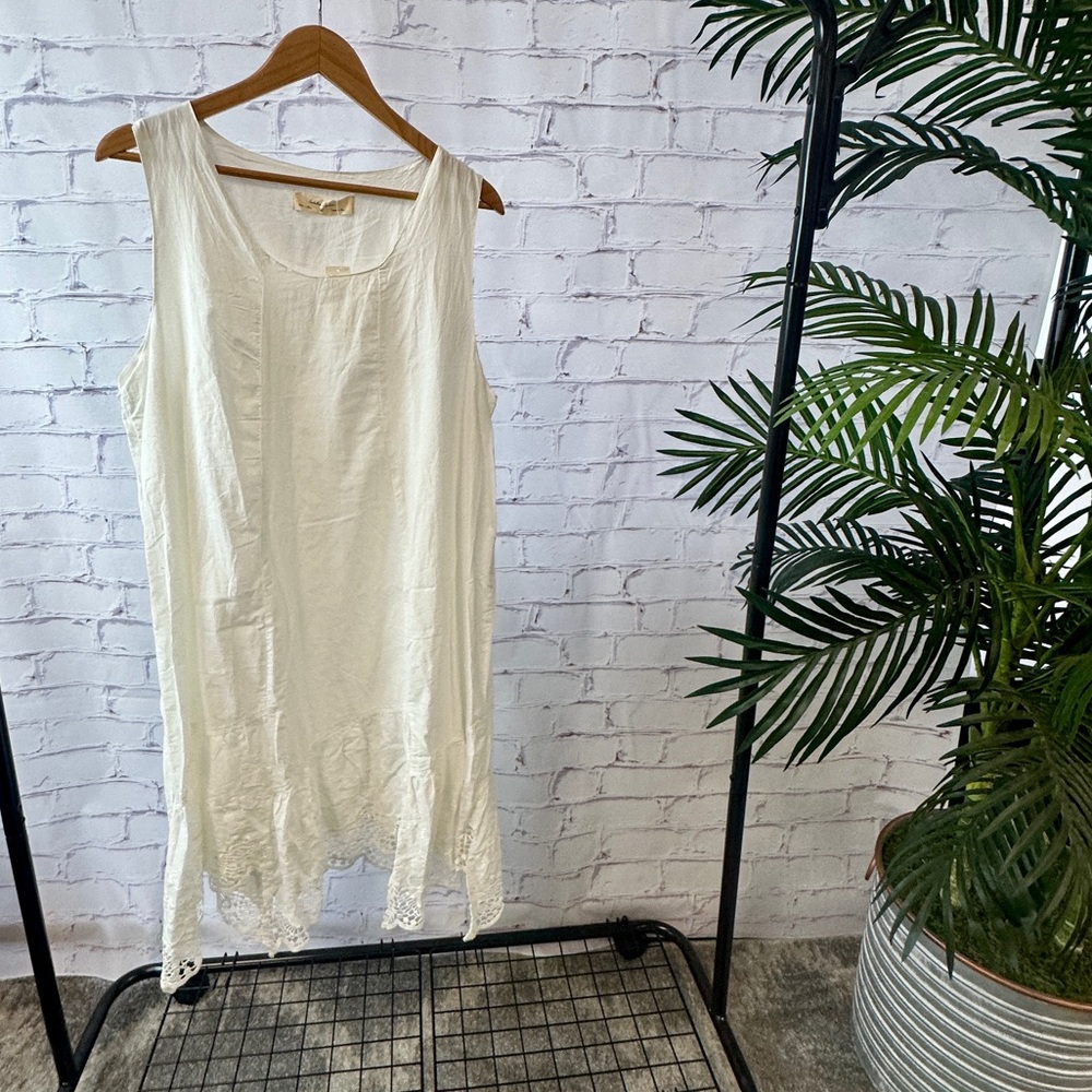 Anthropologie cotton white dress - Picture 8 of 8
